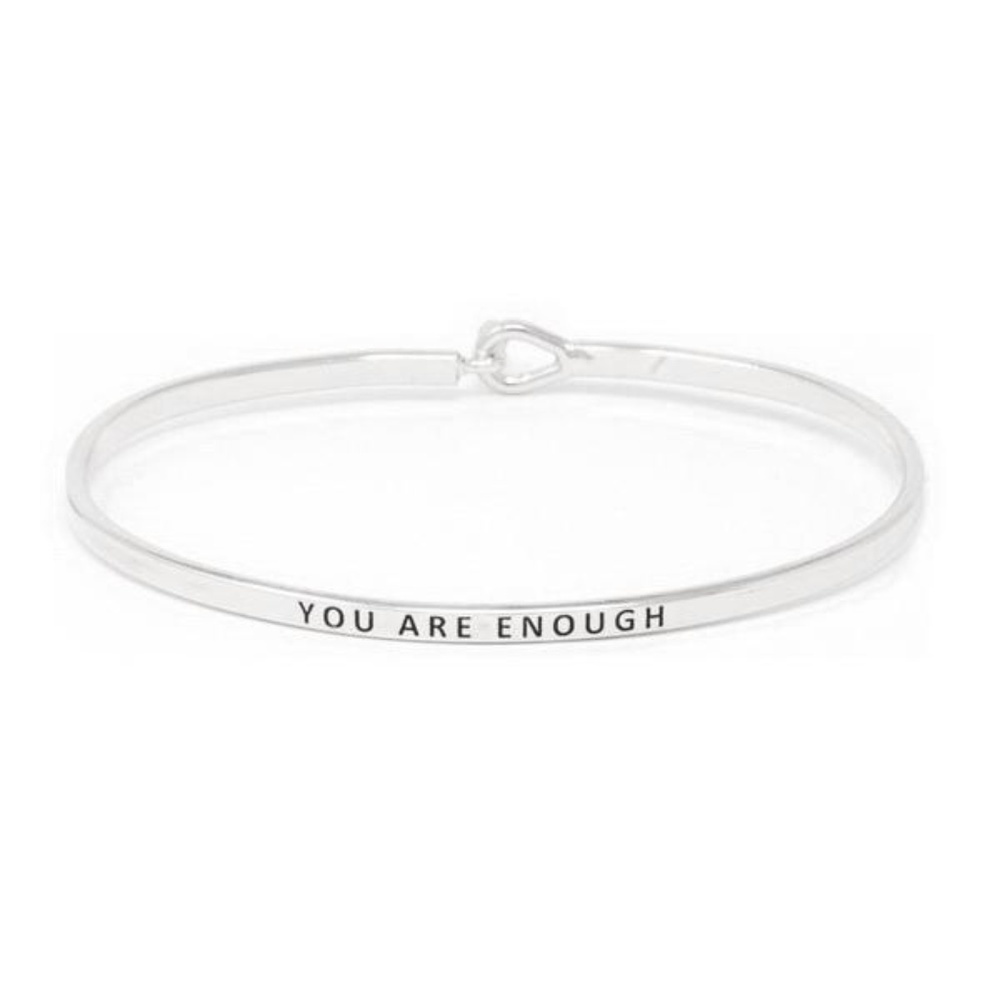 YOU ARE ENOUGH MESSAGE BRACELET